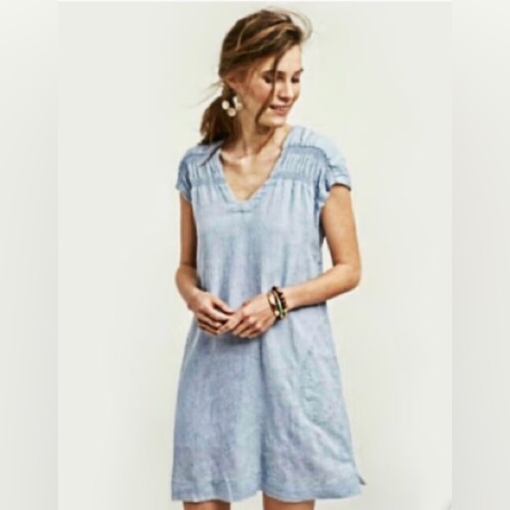 Maeve (Anthropologie) Paz Tunic Dress with Floral Details